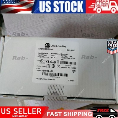 New Sealed AB 2097-V34PR5-LM NEW Sealed Kinetix 350 Servo Drive 2097 V34PR5 LM
