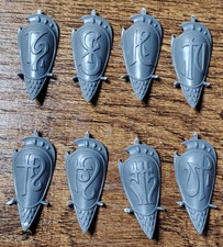 Age of Sigmar Lumineth Realm-lords Vanari Auralan Wardens Shields - 8 Pcs