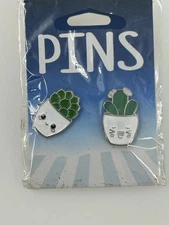 Kalan Succulent Potted Plants Enamel Lapel Hat Pins