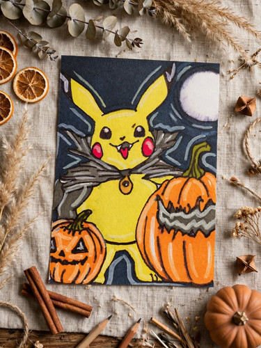 ACEO Original- Pokemon Fan Card Art, Nintendo