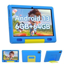Aeezo Kids Tablet 10 inch Android 13 Tablet 6GB RAM, 64GB ROM with Shockproof PC
