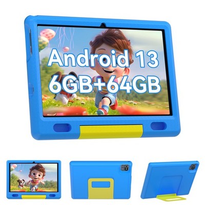 Aeezo Kids Tablet 10 inch Android 13 Tablet 6GB RAM, 64GB ROM with Shockproof PC