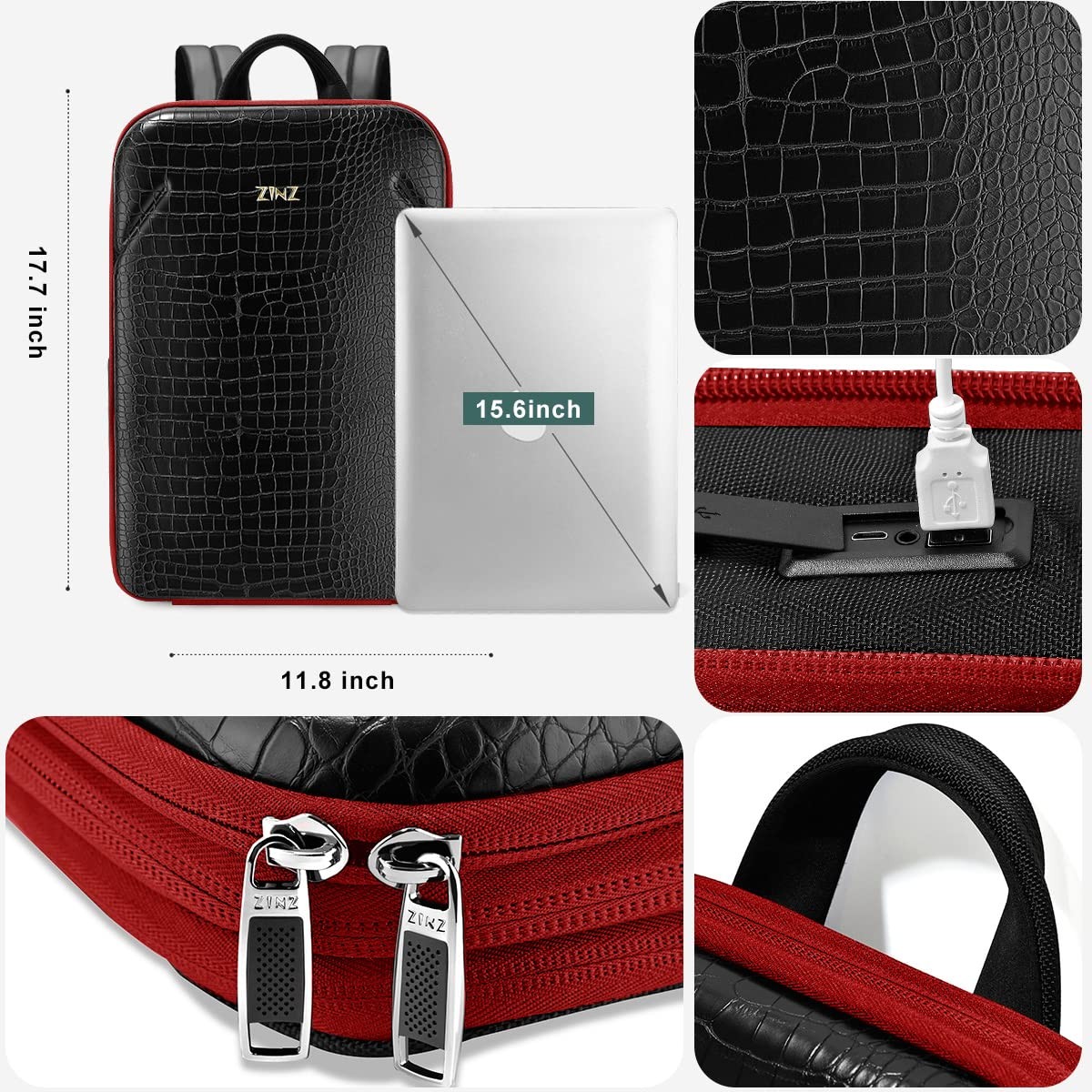 Protective Laptop Backpack, Expandable Computer B… - image 3