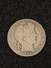 1902 Barber Half Dollar Silver Circulated US Coin Business Strike Uncertified