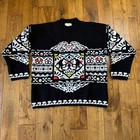 VTG Jamie Scott Women's M Chunky Knit Sweater Pullover Multicolor Retro 80s 90s