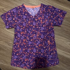 Carhartt Women's Scrub Top Size Small 2 Pockets Short Sleeve