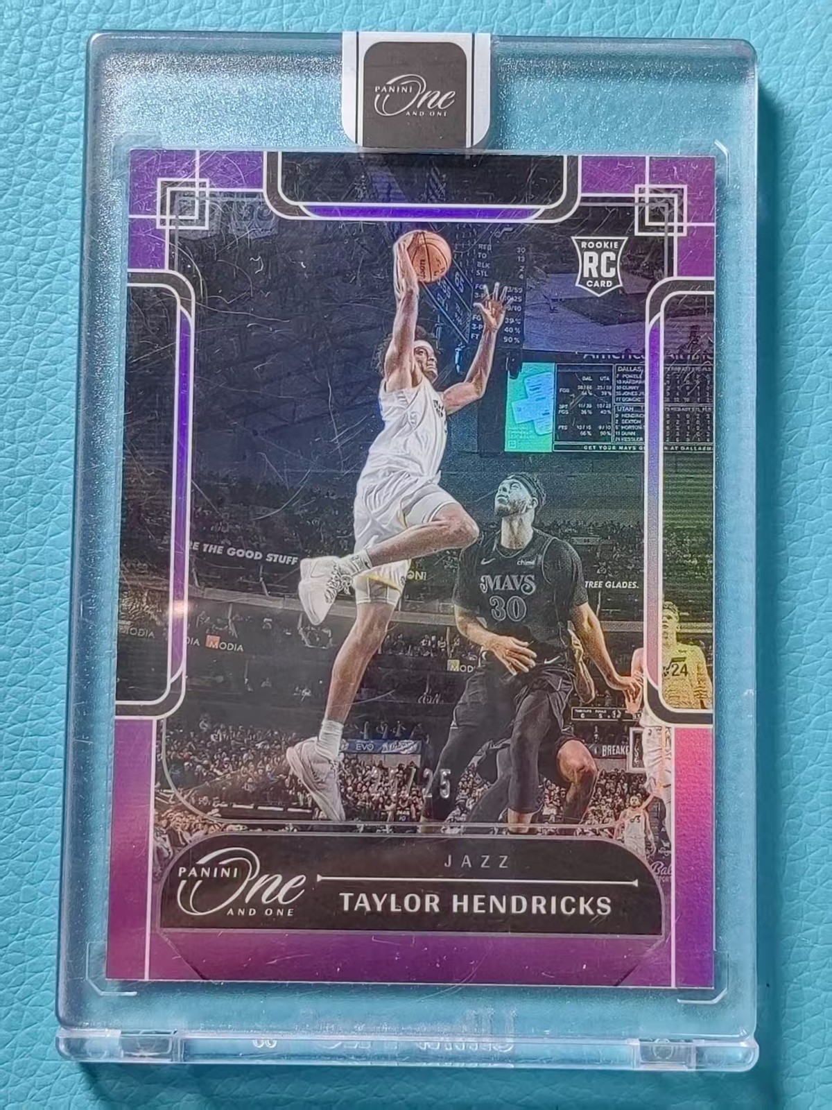 Taylor Hendricks 2023-24 Panini One And One 25/25 Purple RC Utah Jazz #128