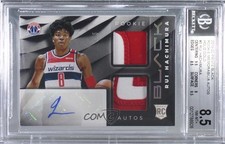 2019 Panini Black Rookie Memorabilia Holo Gold /5 Rui Hachimura BGS 8.5 Auto ow1