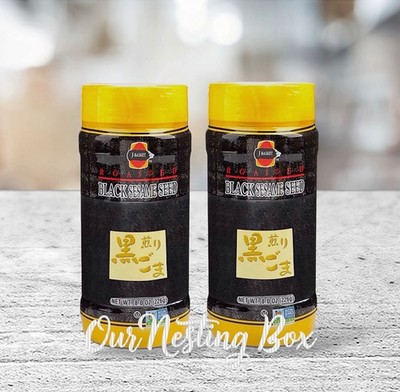 2  J-Basket JFC International Sesame Seed Black Roasted 8 oz
