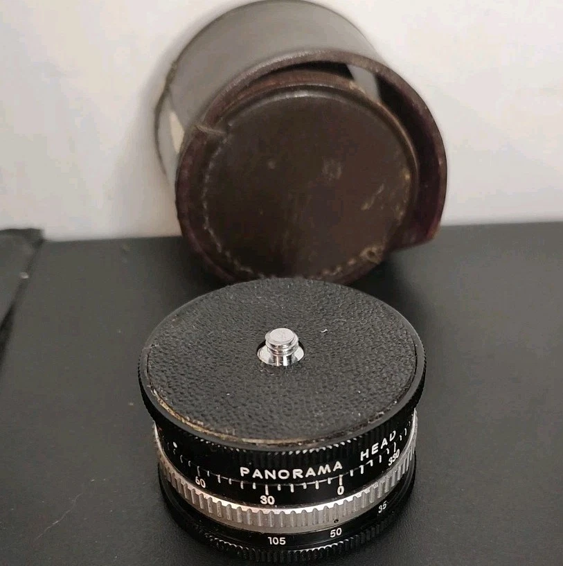Vintage Nikon Japan Panorama Head 735059 With Leather Case - Image 4 of 4