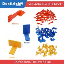 Disposable 100x Dental X-ray Sensor Holder Self-Adhesive Bite Block fit Ring Arm