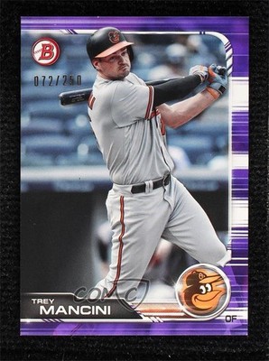 2019 Bowman Purple 72/250 Trey Mancini #17 jw9