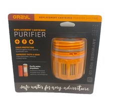 GRAYL Replacement Cartridge Purifier  Filter Water Purifier Orange