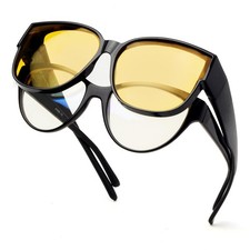 Face Shadow Night Driving Glasses For Women HD Polarized Fit Over Glasses