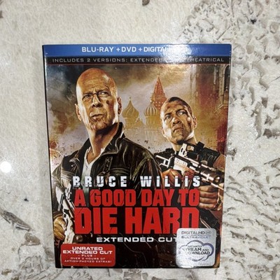 A Good Day to Die Hard Blu-ray/DVD Bruce Willis Fox R Extended Digital Copy NEW