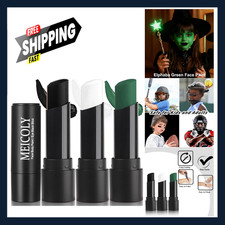 Face Paint Stick 3 Pieces Black White Green Waterproof for Halloween SFX Witch
