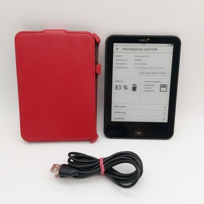 Tolino vision 4 HD E-Book Reader 6GB + Schutzcase - geprüft