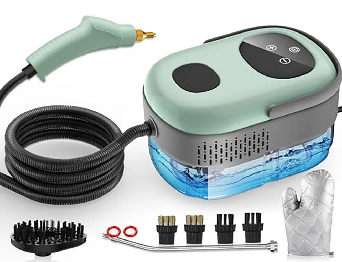 Powerful Handheld Steam Cleaner - 10s Heat-Up, 60 Min Runtime, 1600ML, High Pres