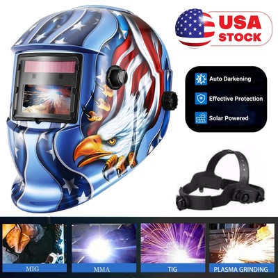 NEW Pro Auto Darkening Welding Helmet Arc Tig mig Grinding Welders Mask Solar