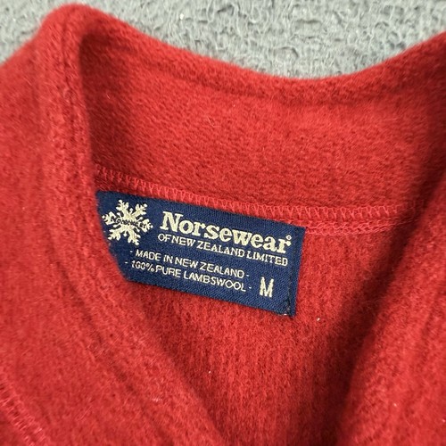 Norsewear Vest Womens Medium Red Lambswool Full Zip New Zealand - Bild 4 von 10