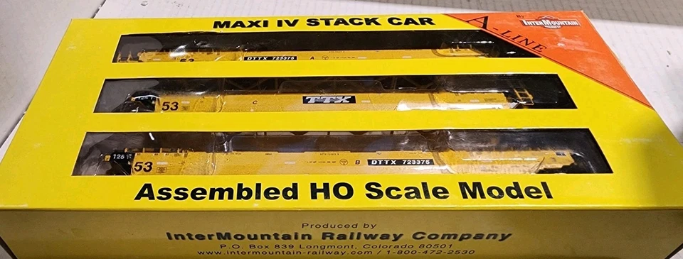 A Line By InterMountain HO Scale Maxi IV Stack Car DTTX #723375 - Image 2 of 3