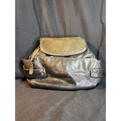 Wilsons Leather Dark Green Convertible Backpack Purse 
