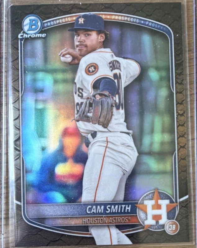 Topps 2025 Bowman Chrome Prospects Cam Smith BCP-48 Houston Astros Baseball🔥