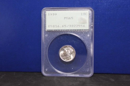 1939 Mercury Dime PCGS MS65, Heavy Mint Luster, Early Rattler
