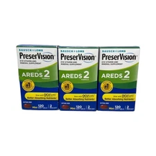 Bausch + Lomb PreserVision AREDS 2 Mini SoftGels,120ct Exp. 2/27, 3 Pack