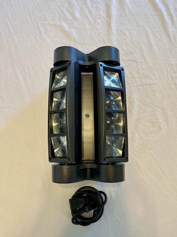 LED Mini Spider Light Effect 8x3W RGBW DMX Beam Color Mixing DJ Fixture Display