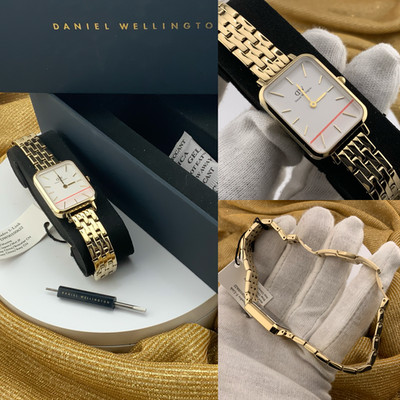 Daniel Wellington Evergold Quadro 5-Glieder 26mm 237£
