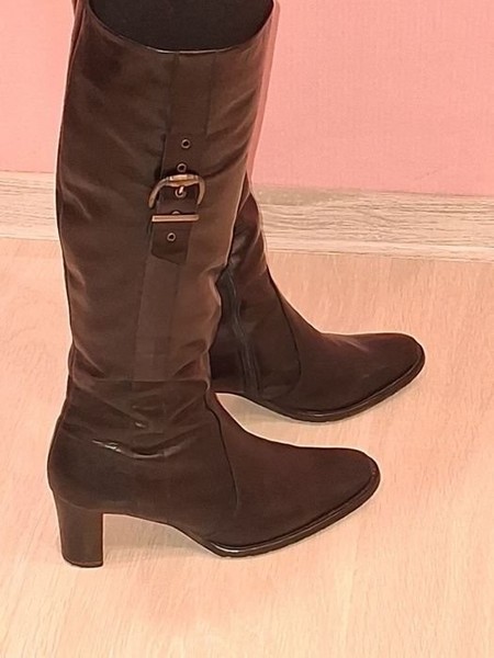 Women Peter Kaiser Boots Black Leather 37