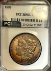 1889 Morgan SILVER Dollar Slabbed HIGH Grade - Nicely Toned!