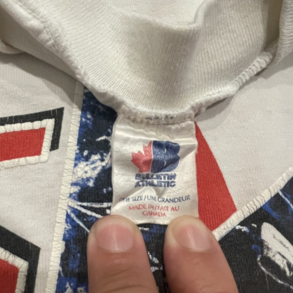 Vintage 1991 Labatt Coupe Canada Cup NHL Hockey Shirt Double Sided Size