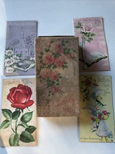 Vintage Faithfully Yours Set Of 4 With Box Greeting Cards