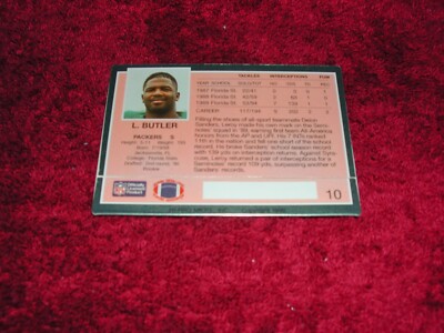 Green Bay Packer NFL HOF ROOKIE Leroy Butler 1990 Action Packed 10 MT ...