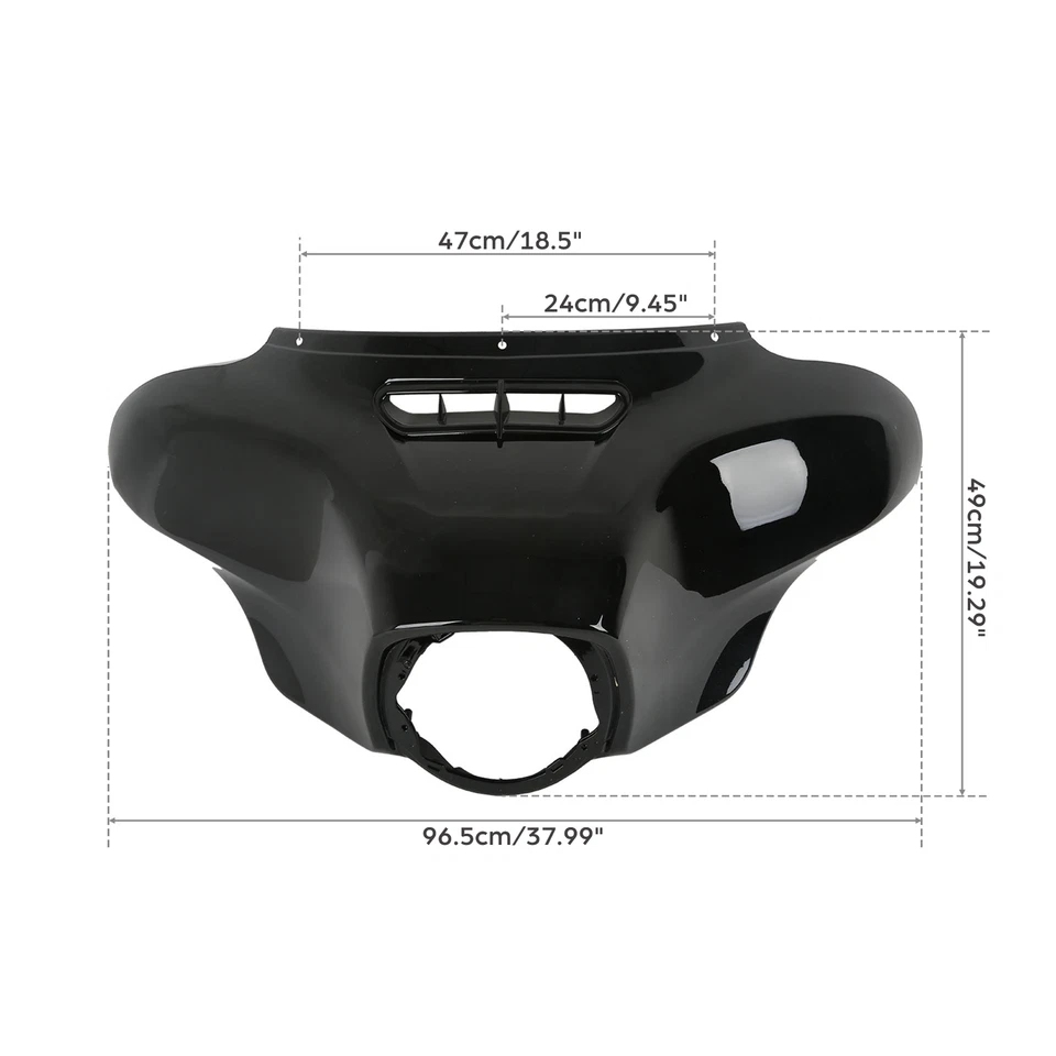 Inner & Outer Batwing Fairing For Harley Electra Street Glide 14-24 Vivid Black — 第 3/4 张图片