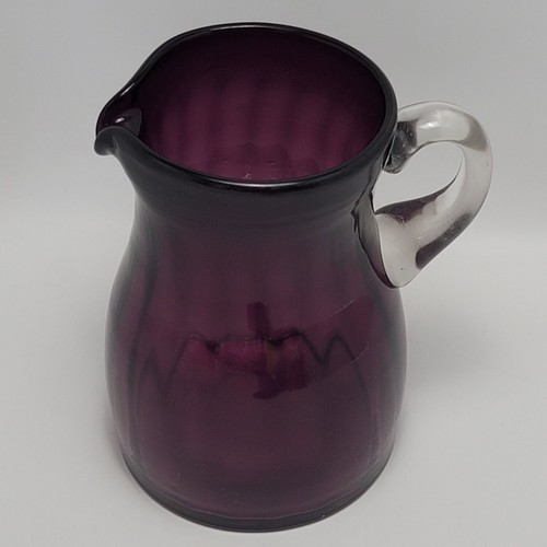 Amethyst Glas Krug Lila Limonade Wasserkrug mit klarem Griff - Bild 8 von 15
