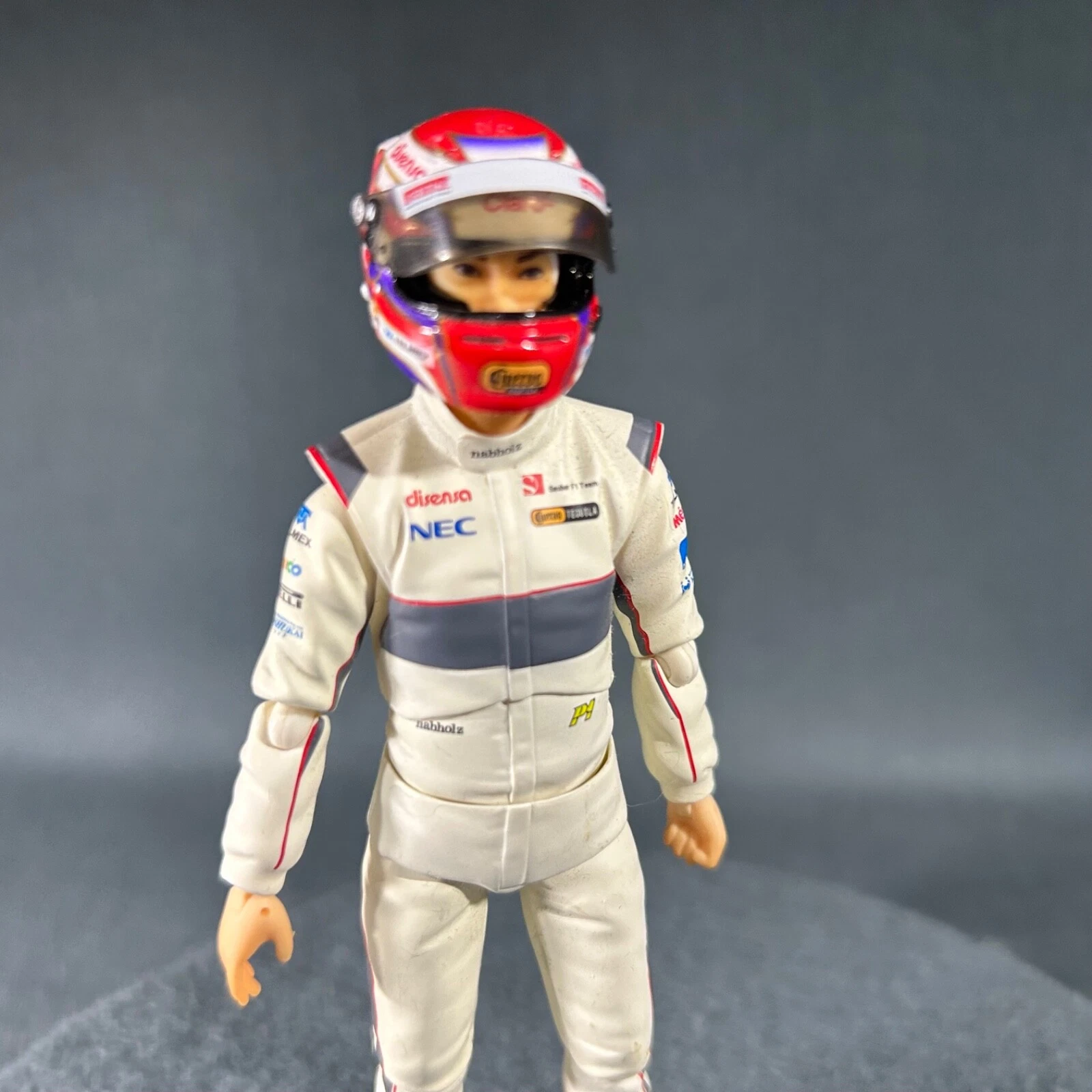  boneco de ação figma kamui kobayashi piloto de carro de corrida 