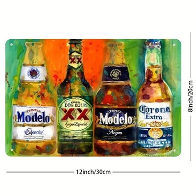 Vintage Corona Beer Watercolor Artwork NEW - 12x8