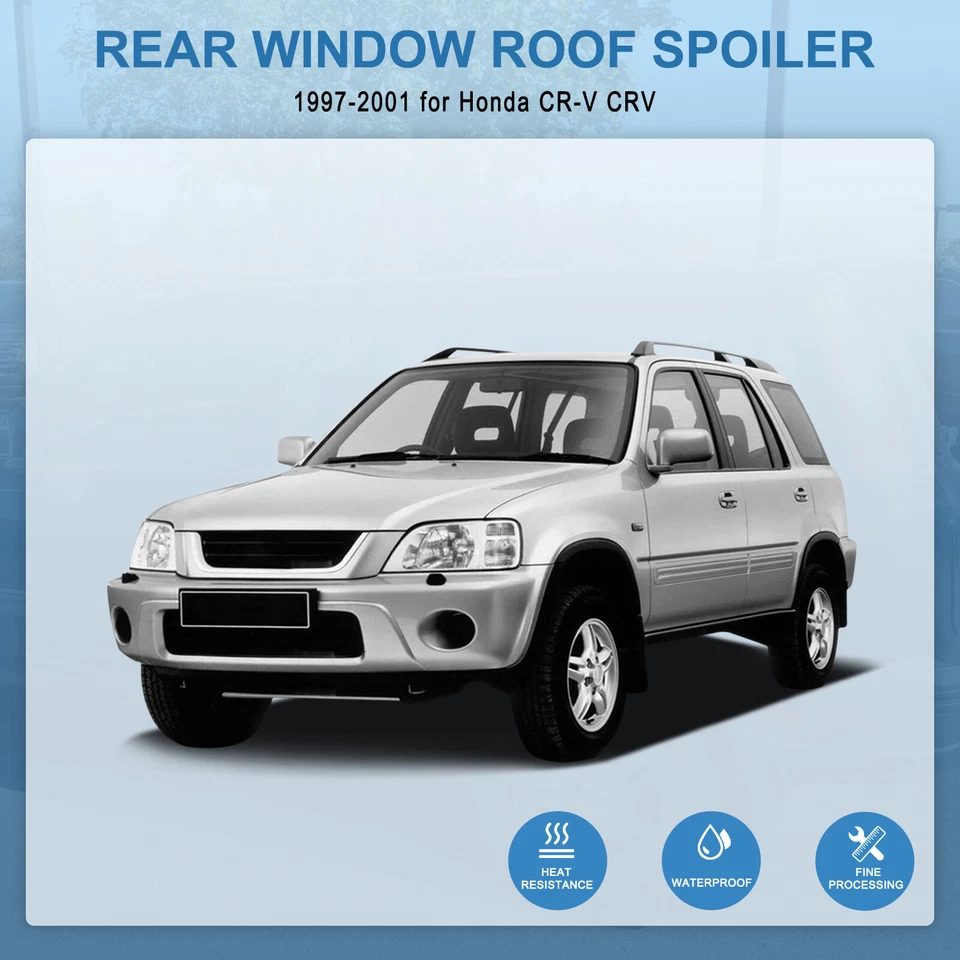 Alerón trasero para Honda CRV 1997-2001 con tercera luz de freno LED Foto 3 de 4