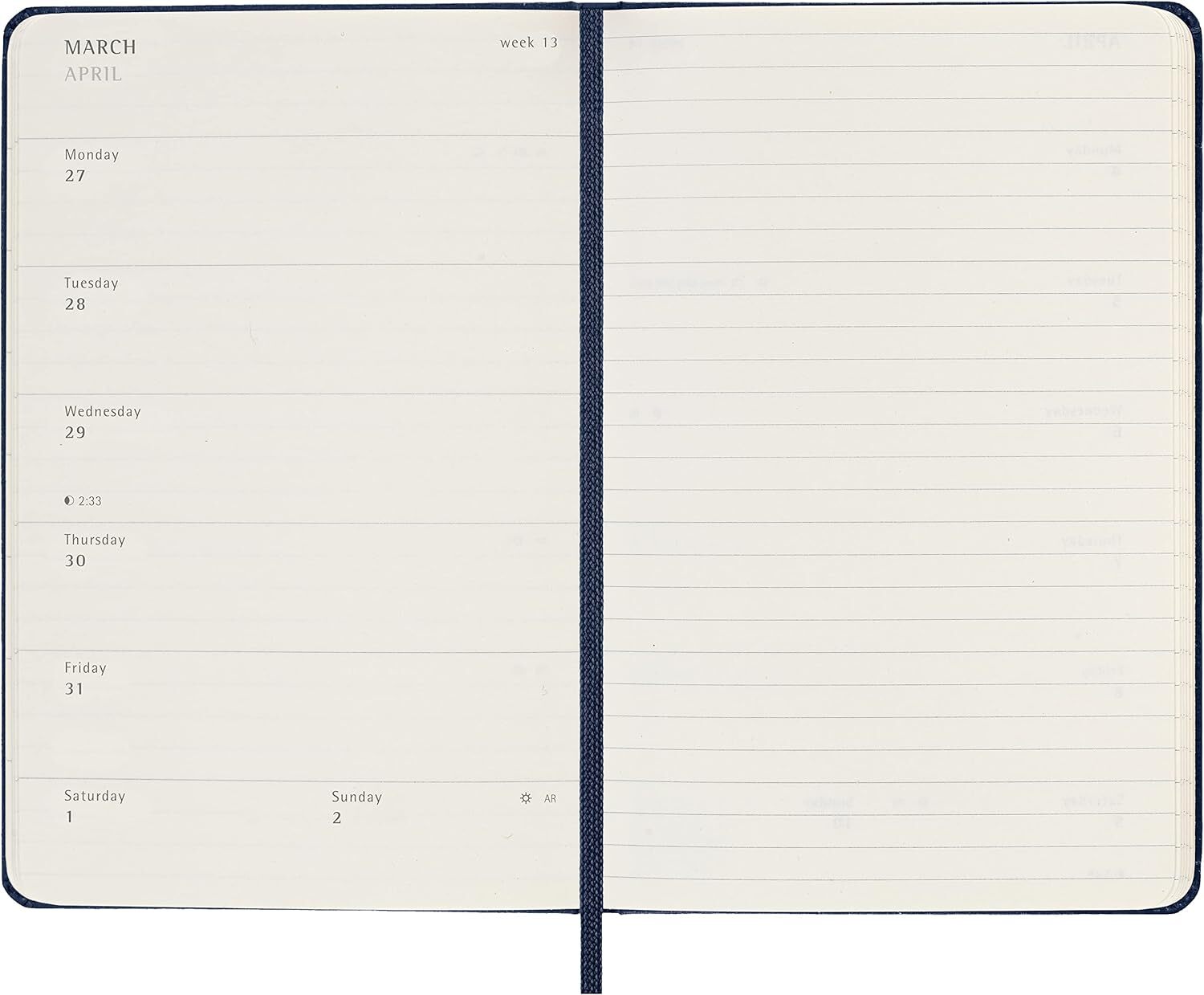 Moleskine Weekly Planner 2023, 12Month Weekly Diary, Weekly Planner