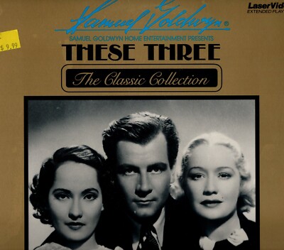 MIRIAM HOPKINS/ MERLE OBERON ''THESE THREE'' LASERDISC 1985 embasy sealed