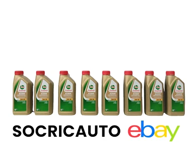 8 Litri Olio Motore Castrol Edge Professional Longlife III 5w30 504 00/507 00 C3