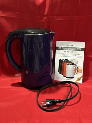 Secura Cool Touch Electric Water Kettle SWK-1701DB 1.7L / 1.8Qt Stainless Steel