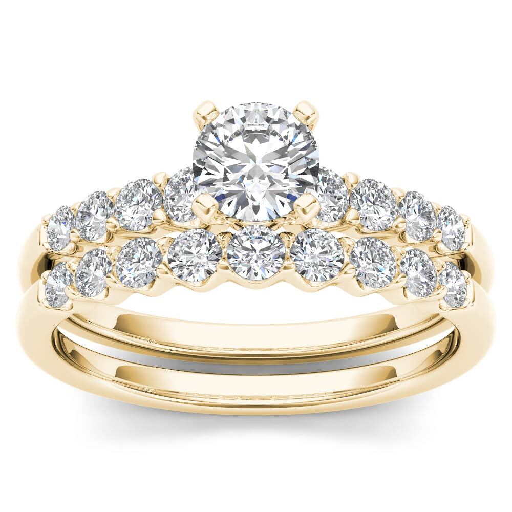 14k Yellow Gold Ct Diamond Solitaire Engagement Ring Size
