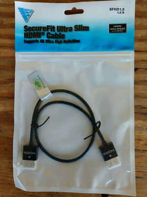 Vanco 1.5' Ultra Slim 4K support HDMI Cable