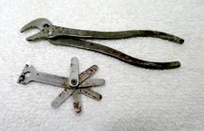 Vintage Tune-Up Tools Wrench & Champion Spark Plug Gap Feeler Tool