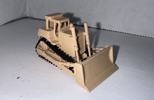 N Scale Bulldozer for 1:160 Train Set Background Truck / Construction Equipment