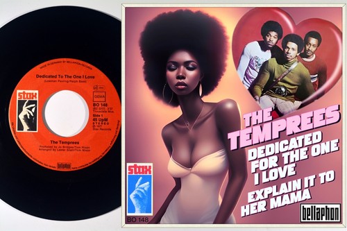 7" TEMPREES Dedicated To The One I Love/Explain It To Her Mama STAX '77 like NEW - Bild 2 von 3